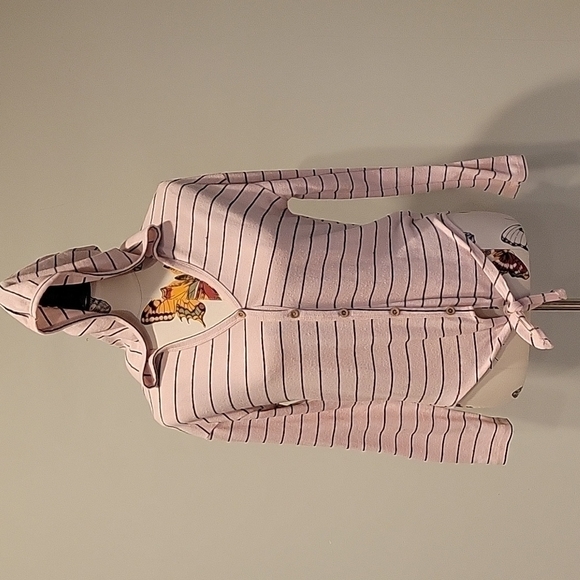 Almost Famous Tops - Almost FAMOUS pink and black striped top. Size small